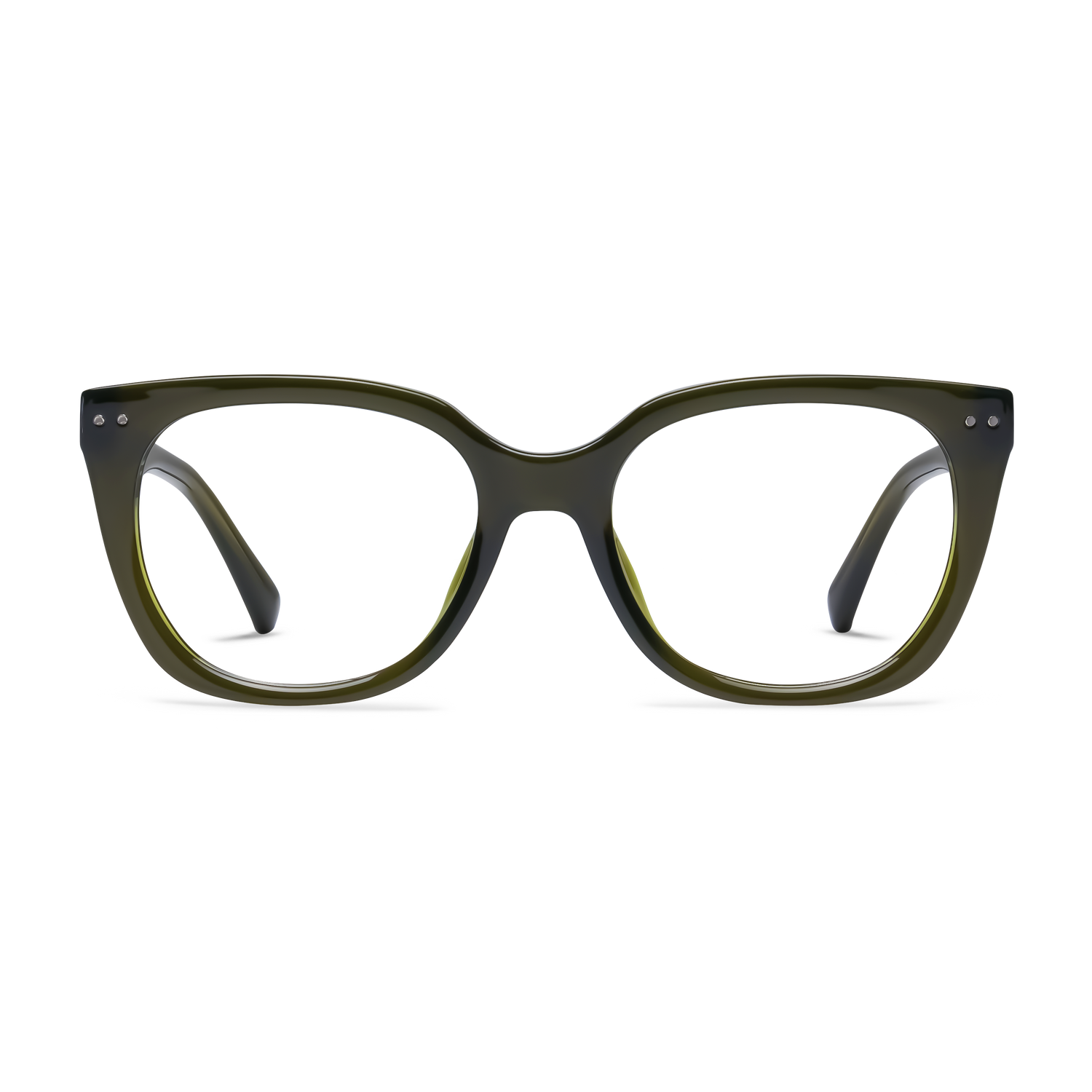 Evita Readers READING GLASSES LOOK OPTIC (Shiny Forest Green) 1.00
