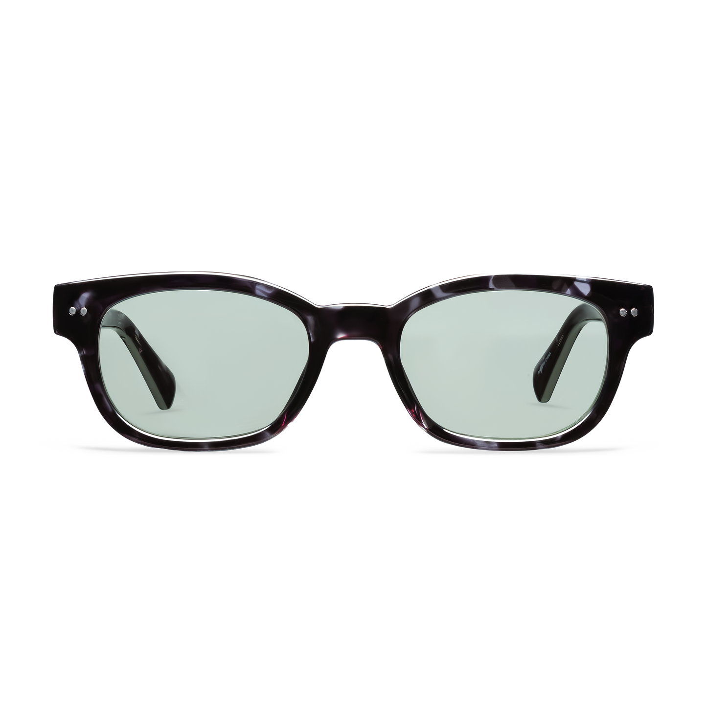 Keaton Readers READING GLASSES LOOK OPTIC Reader (Shiny Black Tortoise - Green Tint) 1.00