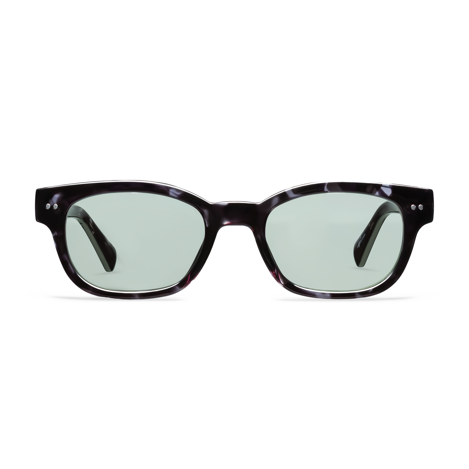 Keaton Readers READING GLASSES LOOK OPTIC Reader (Shiny Black Tortoise - Green Tint) 1.00