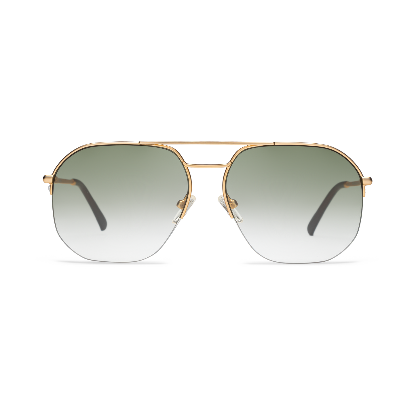 Muse-M Tints Sunglasses LOOK OPTIC Gold Green Gradient Tint No Magnification