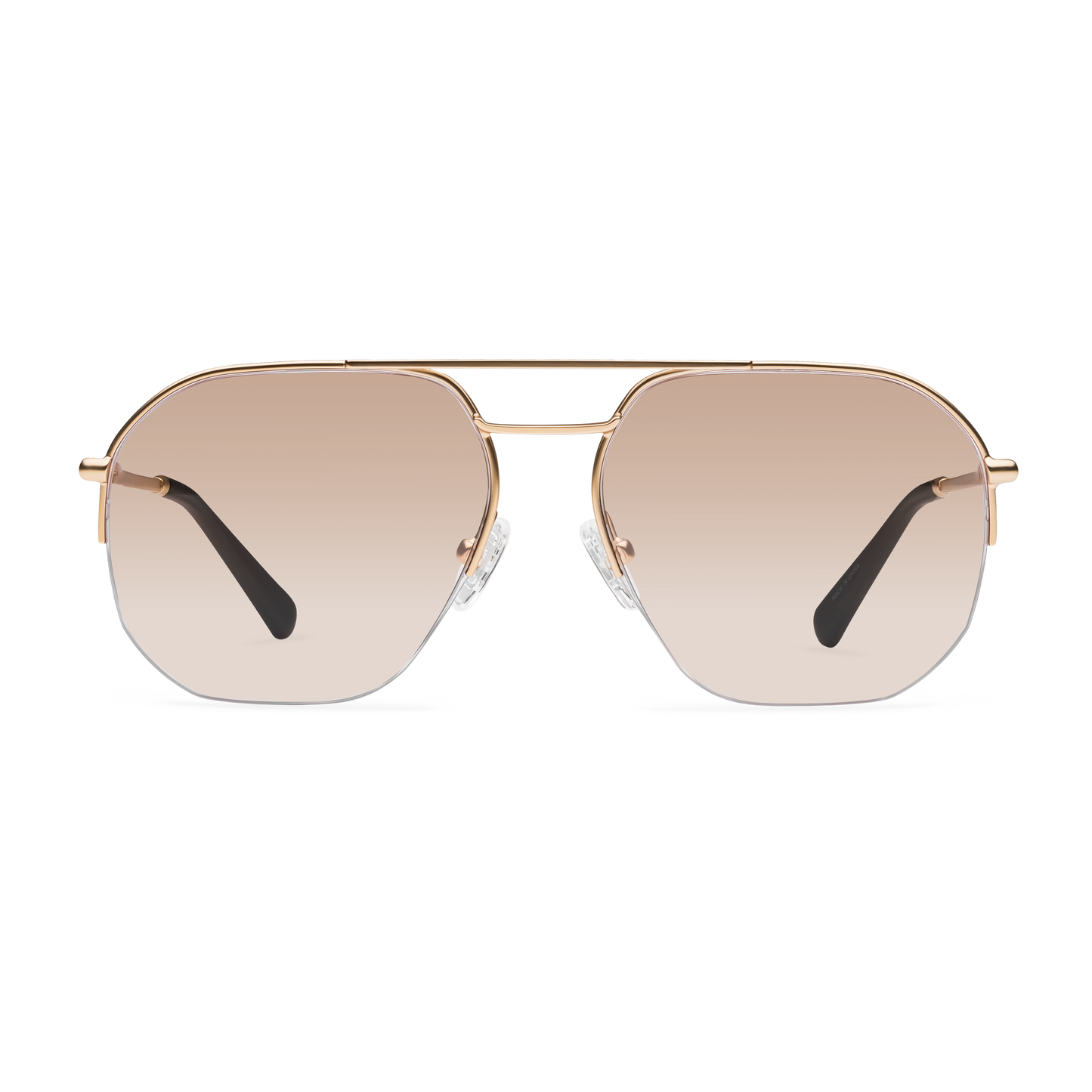 Muse Readers READING GLASSES LOOK OPTIC Reader (Shiny Rose Gold Brown Gradient) +1.00