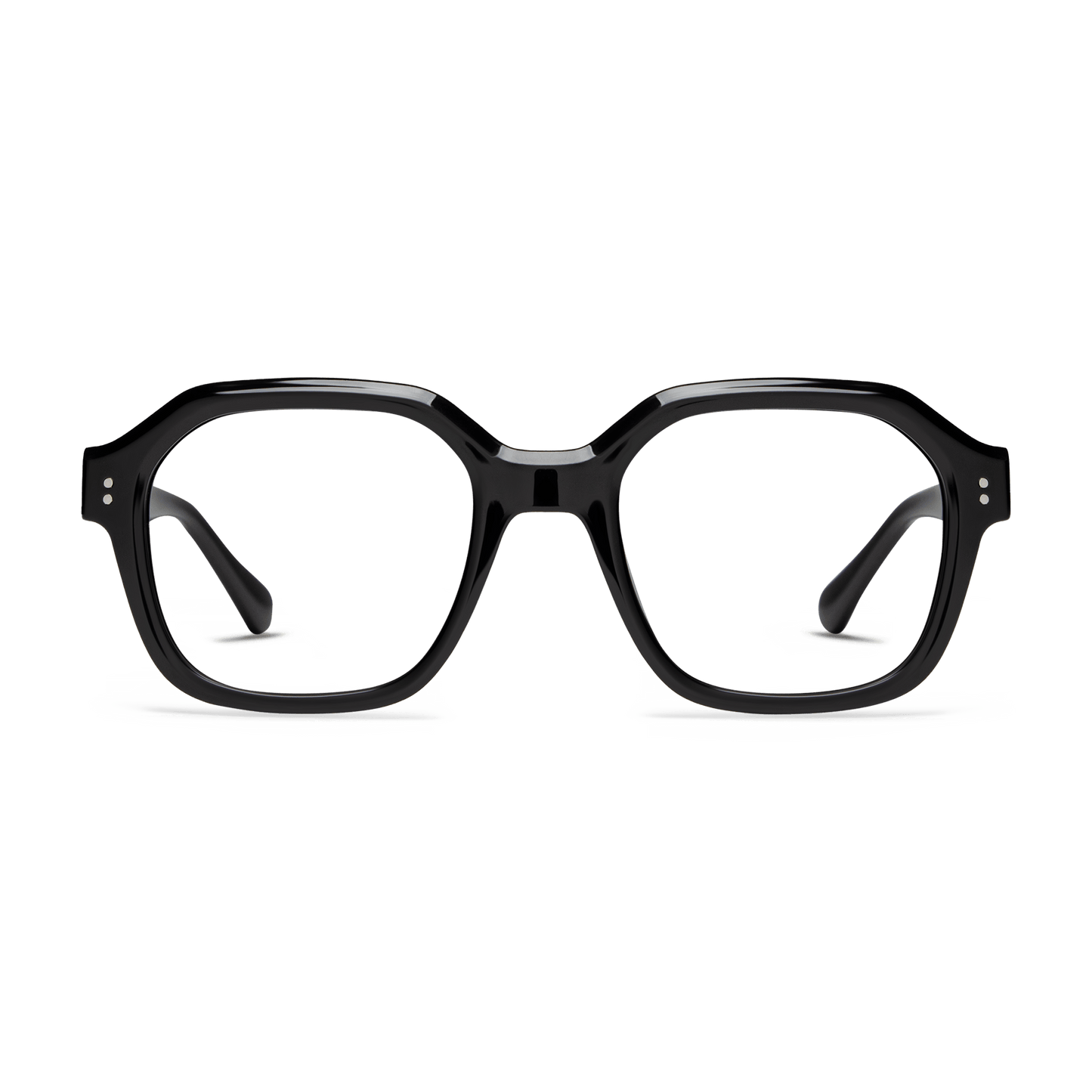 Uma Readers READING GLASSES LOOK OPTIC Reader Shiny Black +1.00