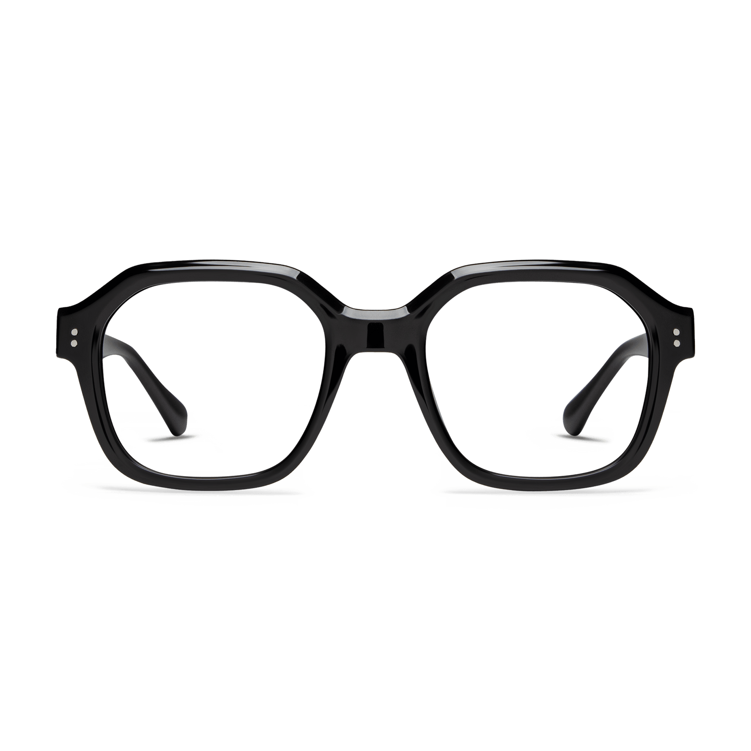 Uma Readers READING GLASSES LOOK OPTIC Reader Shiny Black +1.00